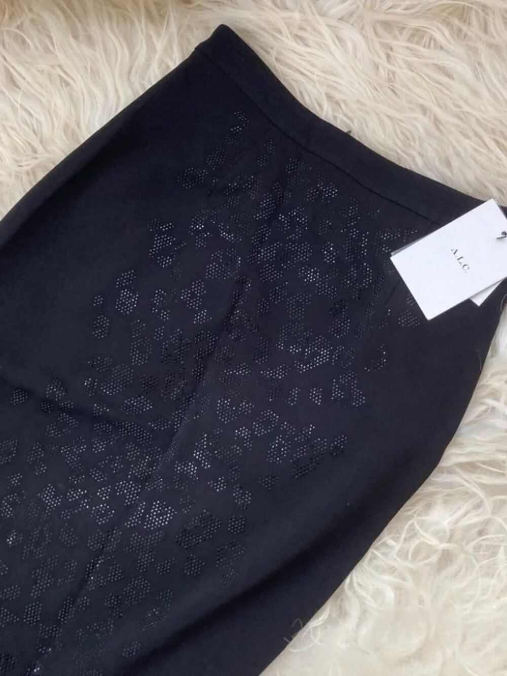 A.L.C. Crystal Embellishments Knee-Length Skirt 1600 - Picture 1 of 9